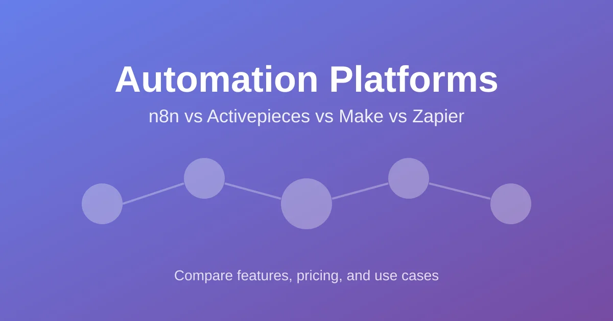 n8n vs Activepieces vs Make: Choosing the Right Automation Platform