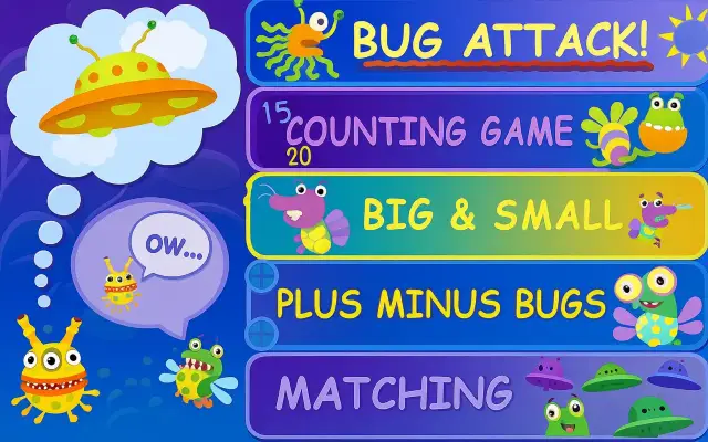 BugMath app Screens