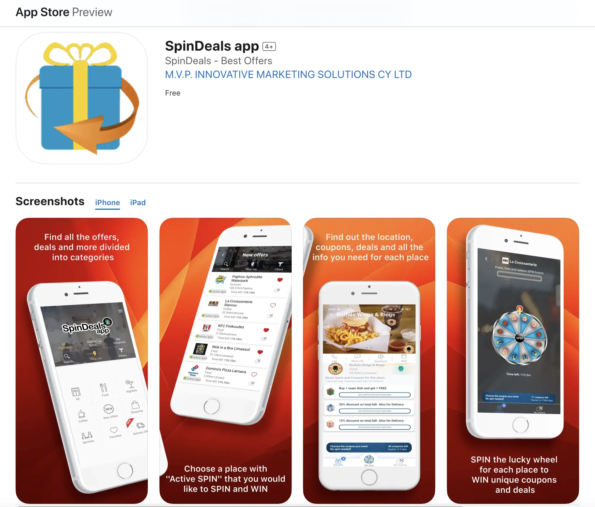 SpinDeals on the App Store